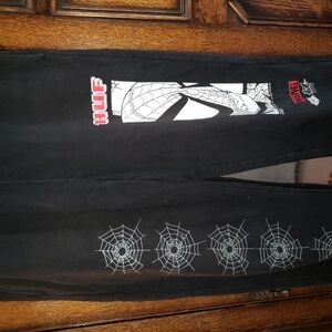 HUF Black Spider Web Graphic Pants